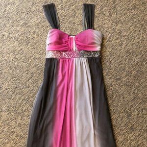Pink and Gray Ombre Dress